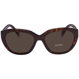 Prada Brown Cat Eye Ladies Sunglasses PR 16XS 2AU8C1 56