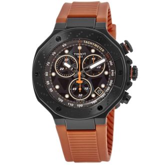 Tissot T-Race Chronograph Black Dial Rubber Strap Mens Watch T141.417.37.051.02