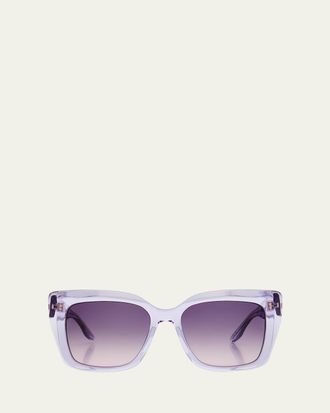 Barton Perreira Devine Square Acetate & Titanium Sunglasses