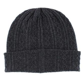 Trafalgar Store The Windsor Merino Wool Cable Knit Beanie in Grey at Nordstrom