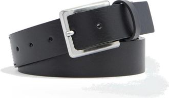 Piquadro Leren Riem met Doornsluiting - Heren - Riemen - Zwart - ONE Size - Leer - Accessoires