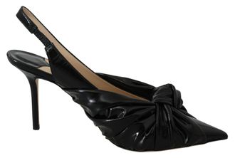 Jimmy Choo London Womens Annabell 85 zwart lakleder pumps