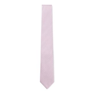 BOSS Jacquard-pattern tie in a silk blend