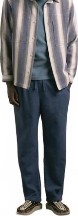 Kestin Doune Slub Cotton Pant In Navy