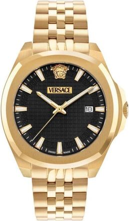 Versace Analoog Horloge - Heren - Horloges - Geel - ONE Size - Accessoires