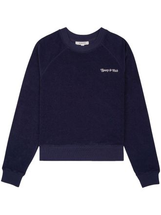 Sporty & Rich NY Tennis Club terry sweatshirt - Blue