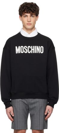 その他 Moschino FW22 Moschino Sweaters Black (1799 6028A1555) MOSCHINO COUTURE Biker Jacket Logo Print Sweater Hoody Black