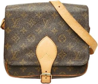 Louis Vuitton Pre-owned Cross Body Bags, female, Brown, Size: ONE SIZE Pre-owned Cartouchiere MM Monogram Shoulder Bag
