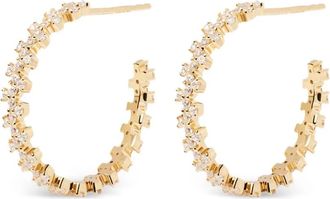 PD Paola Orecchini a cerchio con pavé - Oro