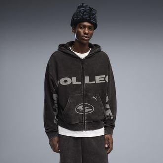 Puma Felpa con cappuccio e zip unisex, Accessori, Nero, XXL