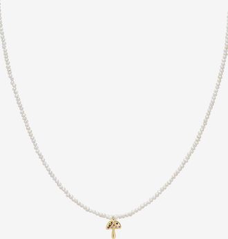 Roxanne First Perlenkette mit Gold-Pilz mit Saphiren Baby Potato