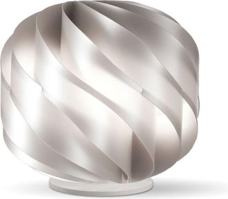 Linea Zero Lap L&aacute;mpara De Mesa Plata En Pl&aacute;stico Cm. 15 X 15 Horas