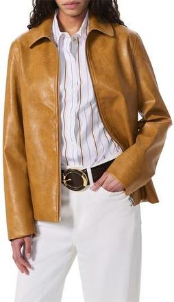 Rag & Bone Jordie Faux Leather Jacket in Camel at Nordstrom Rack, Size Small