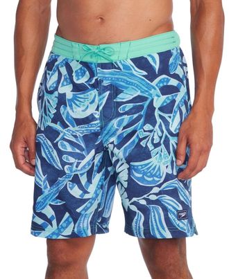 Speedo Bondi Basin Boardshorts Men Peacoat 20 Drawstring Swimwear FTS1620