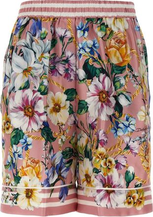 Dolce & Gabbana Dames, Korte broeken, Veelkleurig, Maat: 2XS Zijde