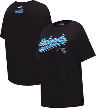 Pro Standard Womens Pro Standard Black Orlando Magic Script Boyfriend T-Shirt at Nordstrom, Size Small