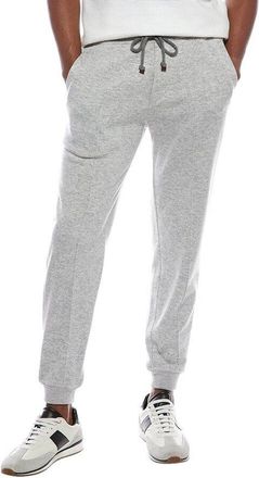 Brunello Cucinelli Gray Drawstring Jogger Trousers, Size X-Large