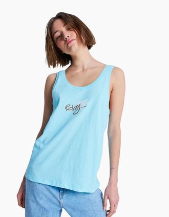 Roxy Womens Roxy Womens Dream Oasis Short Sleeve T-Shirt - Blue - Size: 10/8