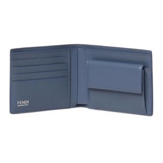 Fendi Cartera plegable con monedero Araya - Accessories - Hombre - Azul - ONE SIZE