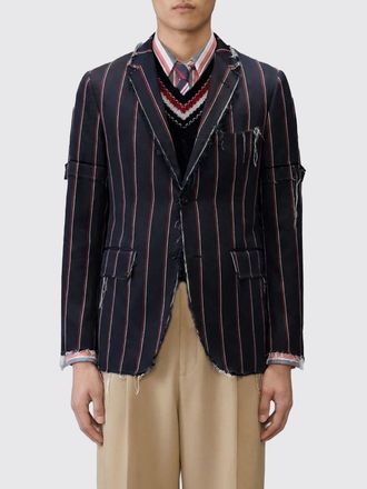 Thom Browne Striped Single Breasted Blazer