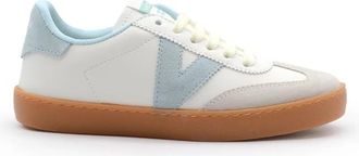 Victoria Witte Sneakers met Pastel Details - Dames - Sneakers - Wit - 41 EU - Leer - Schoenen