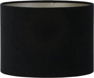 Light & Living Paralume - Velours - nero - tessile - ø 25cm - - Light&living