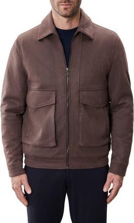 Robert Barakett Anders Cargo Pocket Zip-Up Jacket in Pottery at Nordstrom Rack, Size Small