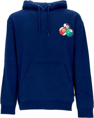 HUF Navy Hoodie met Kangoeroezak - Heren - Hoodies - Blauw - S - Katoen - Hoodies & sweatvesten