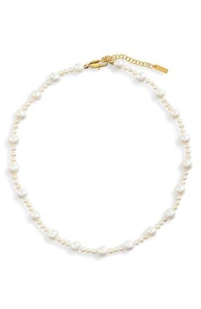 &Eacute;liou Irenko Pearl Necklace in White at Nordstrom, Size 16