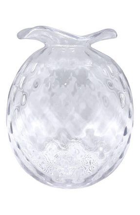 Mariposa Large Pineapple Texture Bud Vase in Clear at Nordstrom