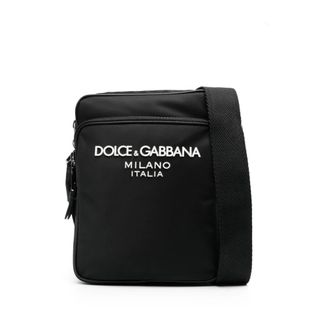 Dolce & Gabbana Heren, Tassen, Zwart, Maat: ONE Size Nylon