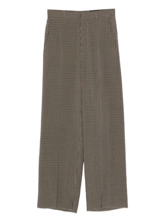 Balenciaga Womens Checked Trousers