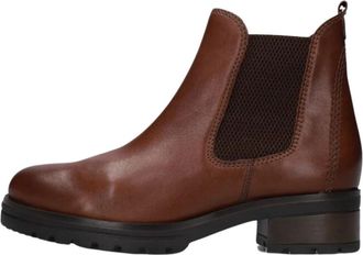 Gabor Cognac Chelsea Boots Stijlvolle Trendy Comfort - Dames - Chelseaboots - Bruin - 40 1/2 EU - Leer - Schoenen