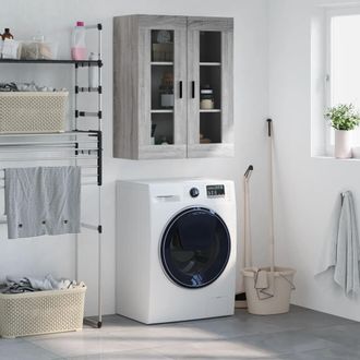 vidaXL Armario De Pared Gris Sonoma 69,5x34x90 Cm Vidaxl