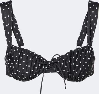 Faithfull The Brand Dinard polka-dot bikini top