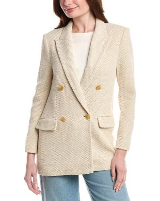 L'agence Lagence Riva Knit Double-Breasted Blazer
