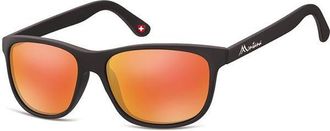 Montana Eyewear MS48 MS48A Mens Sunglasses Black Size 58