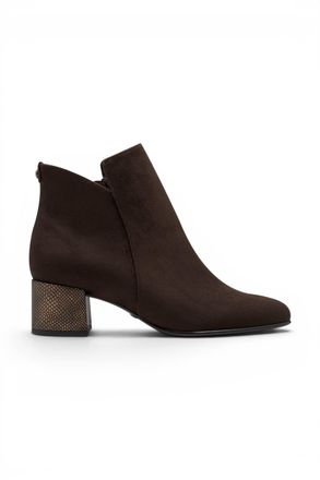 Tamaris Womens Brown Faux Heeled Ankle Boots - 25354-43