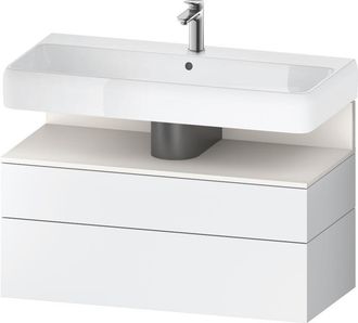 Duravit Duravit - Qatego Mueble Bajo Lavabo, 1 Extra&iacute;ble Y 1 Caj&oacute;n