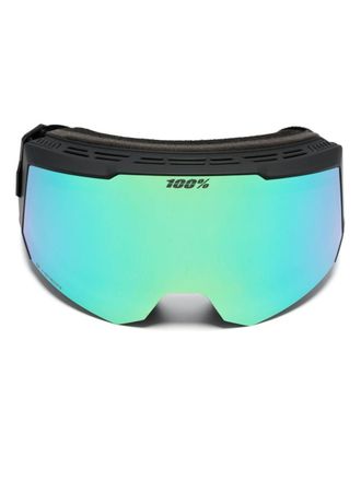100% Eyewear Snowcraft S mirrored ski goggles - Black