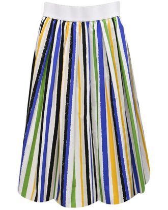 Dolce & Gabbana Striped Midi Skirt (Authentic Pre-Loved)
