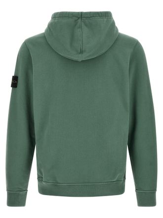 Stone Island Stretch Cotton Hoodie - Green
