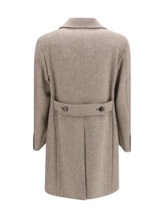Tagliatore Mens Chevron Coat T3473 Fleece Wool Ovis Aries Jacket