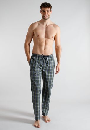 Tom Tailor Pyjamahose TOM TAILOR, Herren, Gr. 102, N-Gr, gr&uuml;n, dunkel, karo, Popeline, Obermaterial: 100% Baumwolle, Hosen Pyjamahose