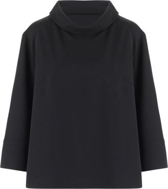By Malene Birger Vica Blouse - Dames - Longsleeves - Zwart - M - Polyester - Tops