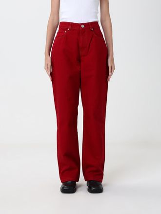 Ami Pantaloni Donna colore Rubino