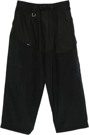 Yohji Yamamoto Heren, Broeken, Zwart, Maat: L Katoen