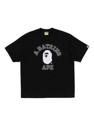 A Bathing Ape T-shirt met logoprint - Zwart