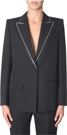 Givenchy Jassen, Dames, Zwart, M, Strass Embroidered Jacket