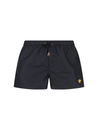 Versace Pantaloncini Da Mare Swim Golfo Medusa Patch